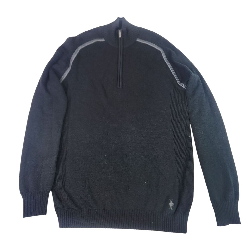 SMARTWOOL Sweater Mens Large 1/2 Zip Pullover Merino Wool Outdoor Hiking‎ Warm